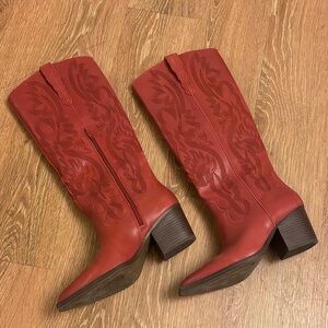 Crown Vintage Red Sila Western Boots